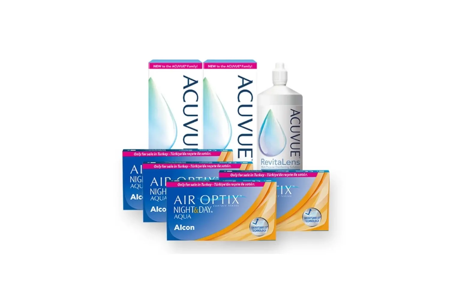 Air Optix Night & Day AQUA İndirimli Lens Seti 4 Kutu