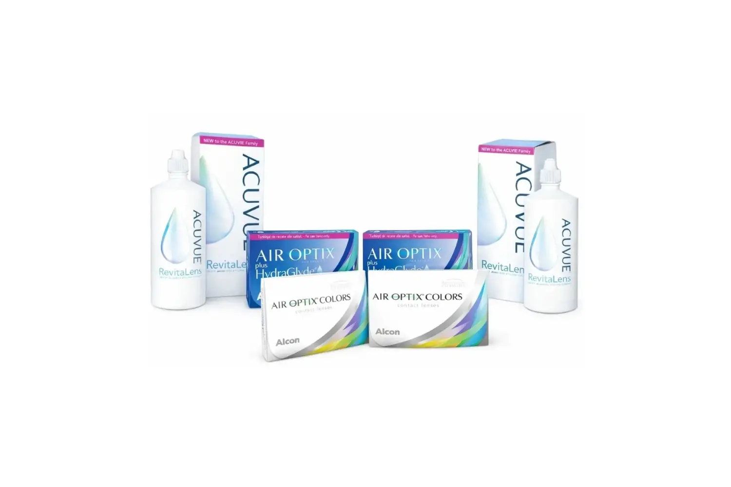 Air Optix Renkli ve Şeffaf İndirimli Lens Seti