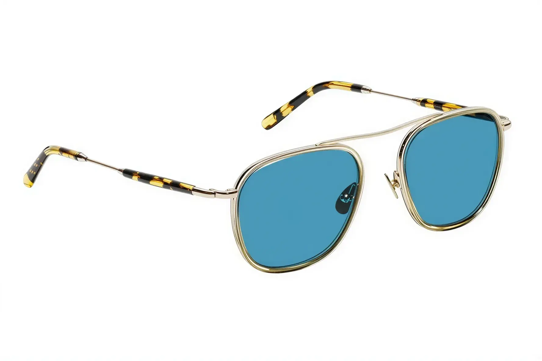 Moscot Fanagle Sun 53 Citron/Tort Gold Celeb Blue
