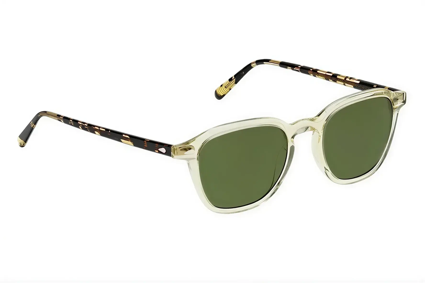 Moscot Vantz Sun Citron/Tortoise 50 Calibar Green