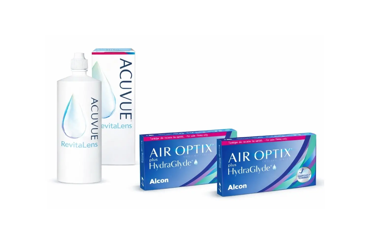Air Optix Plus HydraGlyde Kombi Set 2 Kutu