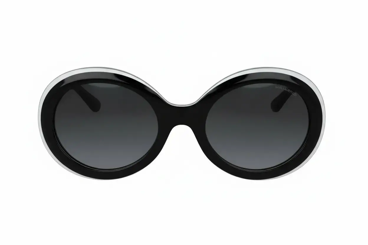 Karl Lagerfeld KL6058S-092 Black White Trilayer