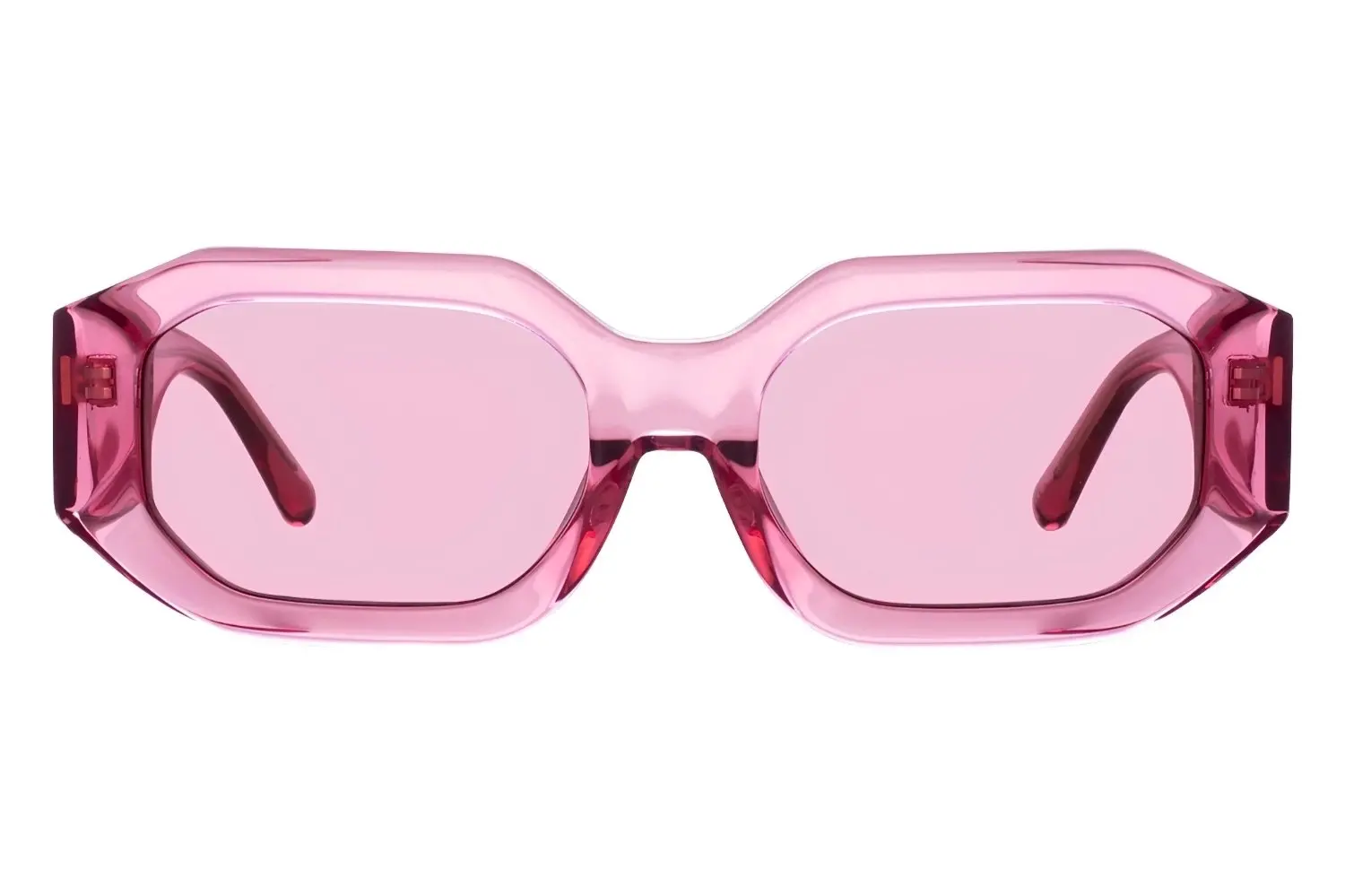 Linda Farrow The Attico Blake Powder Pink/Silver - Pink Lens