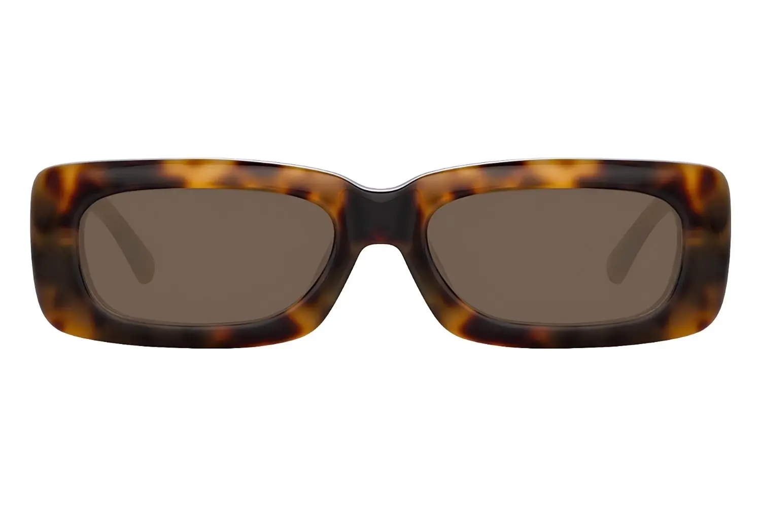 Linda Farrow The Attico Marfa T-Shell/Yellow Gold-Brown Lens