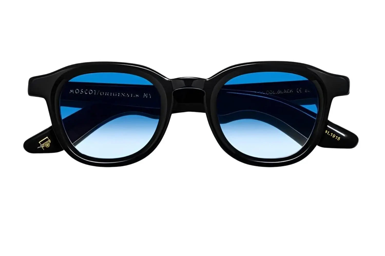 Moscot Dahven Base 2 Sun 47 Blk Brod. Blue Fade