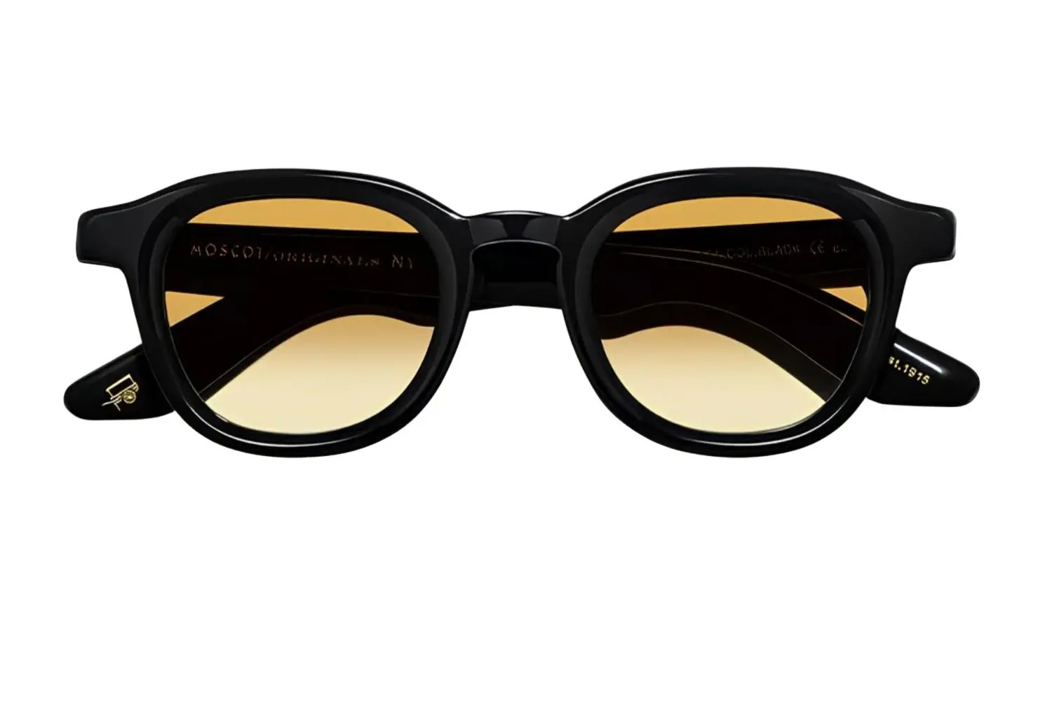 Moscot Dahven Sun 47 Black Chestnut Fade