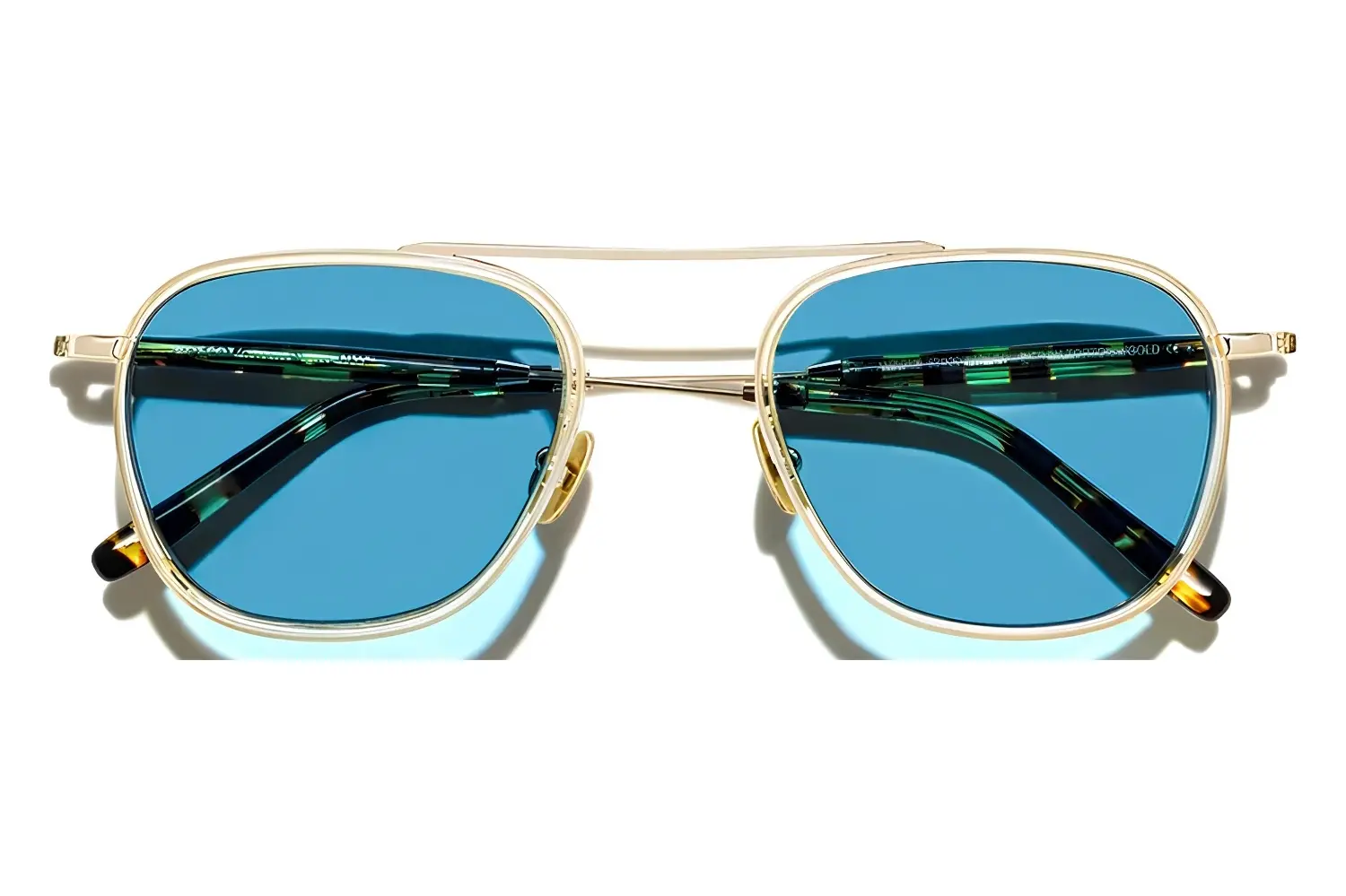 Moscot Fanagle Sun 53 Citron/Tort Gold Celeb Blue
