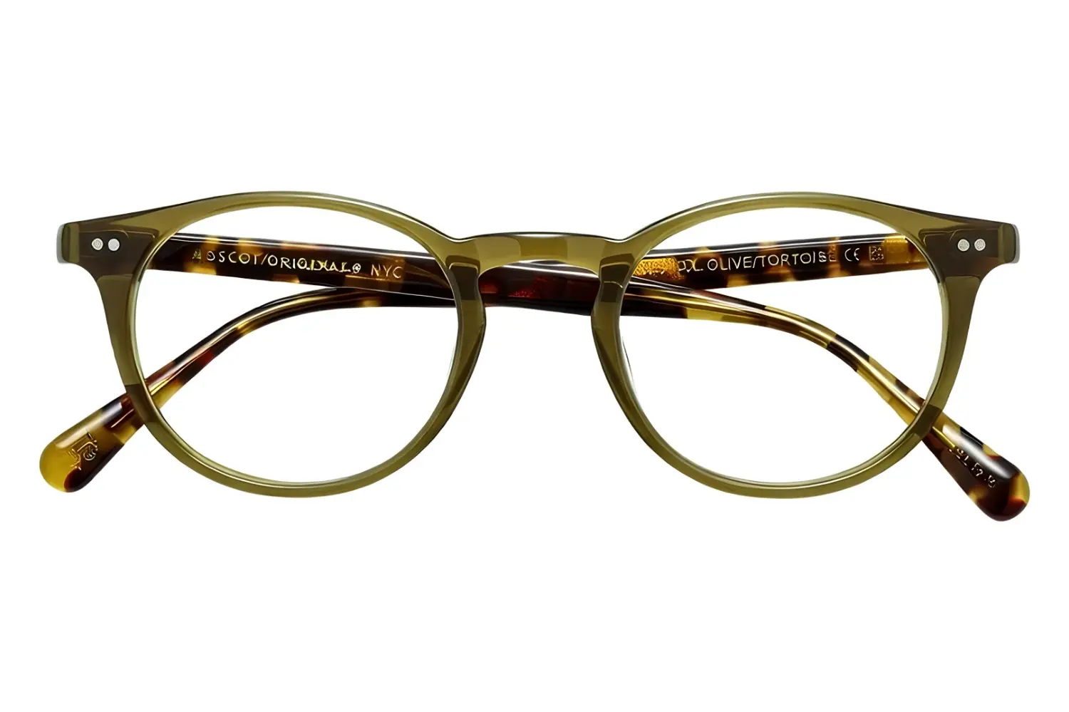 Moscot Frankie Olive Tortoise 48