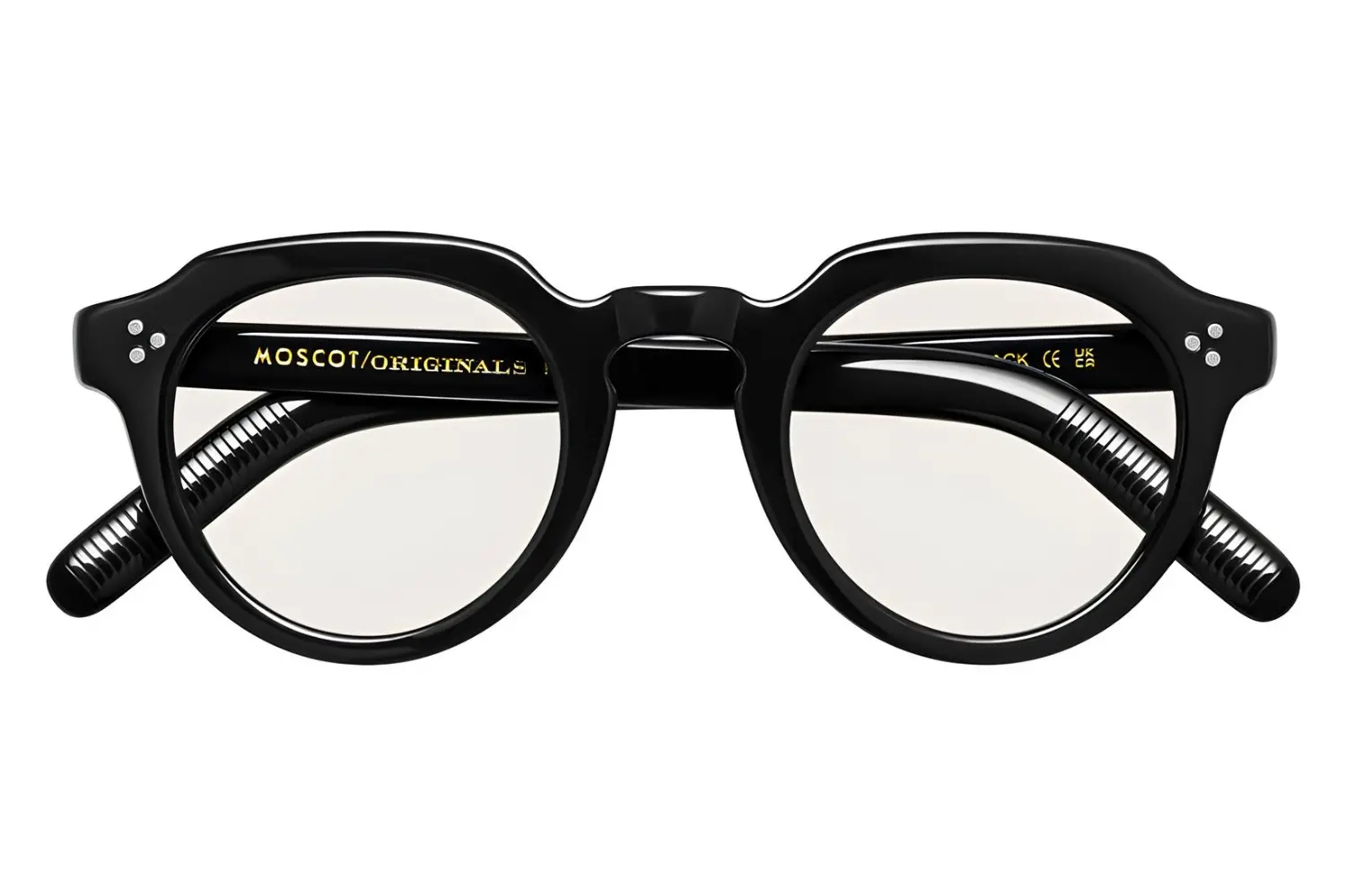 Moscot Gavolt Black 45 0200-01