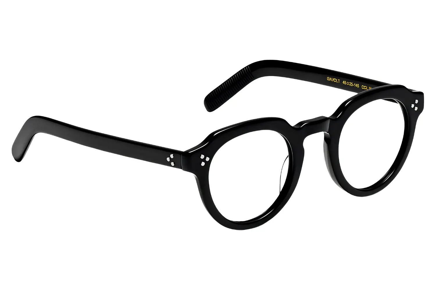 Moscot Gavolt Black 45 Demo Lenses