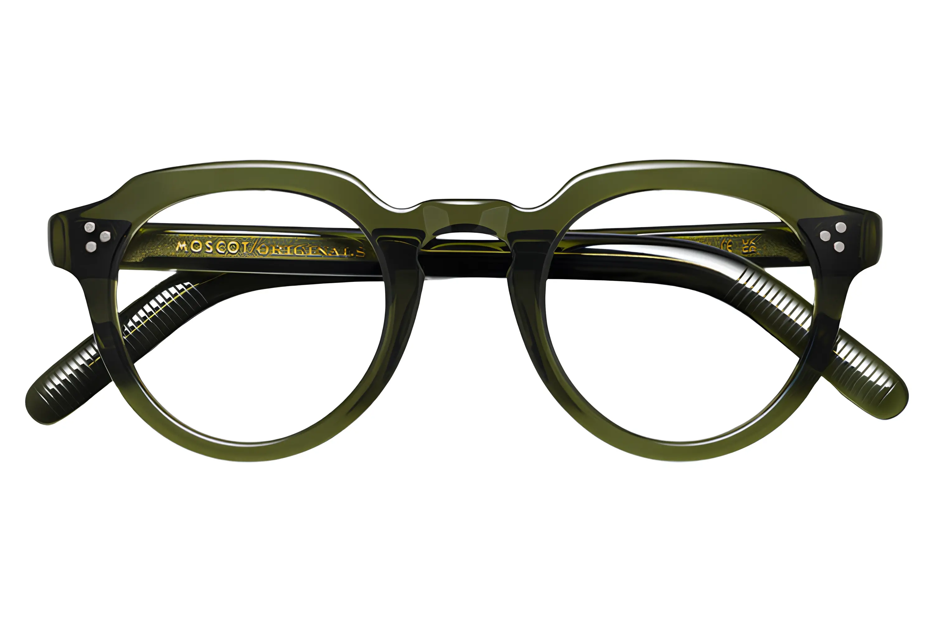 Moscot Gavolt Dark Green 45 Demo Lenses