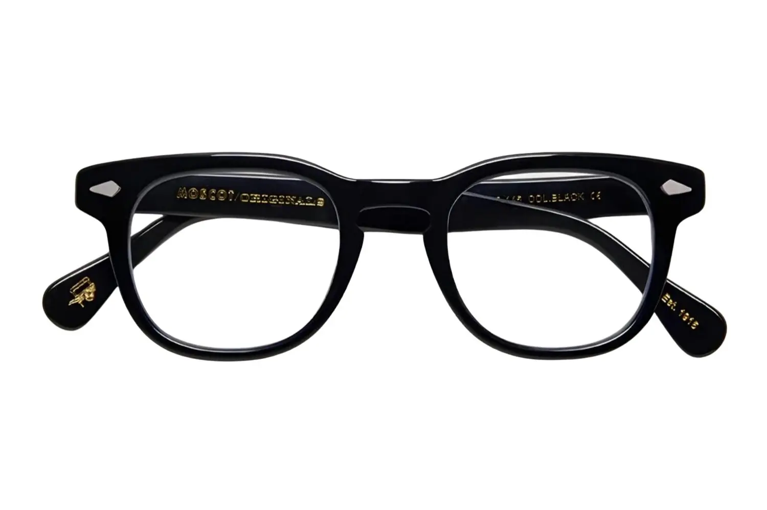Moscot Gelt Black 46 0200-01 GEL020046AC01