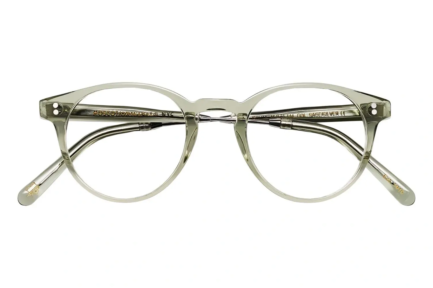 Moscot Golda Sage/Silver 46