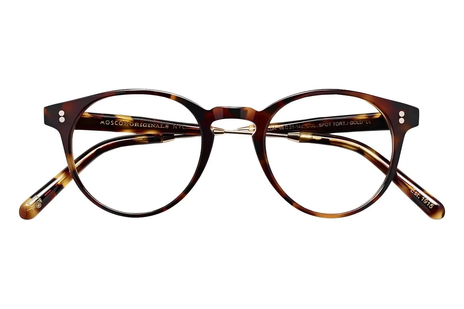 Moscot Golda Spot Tortoise/Gold 46