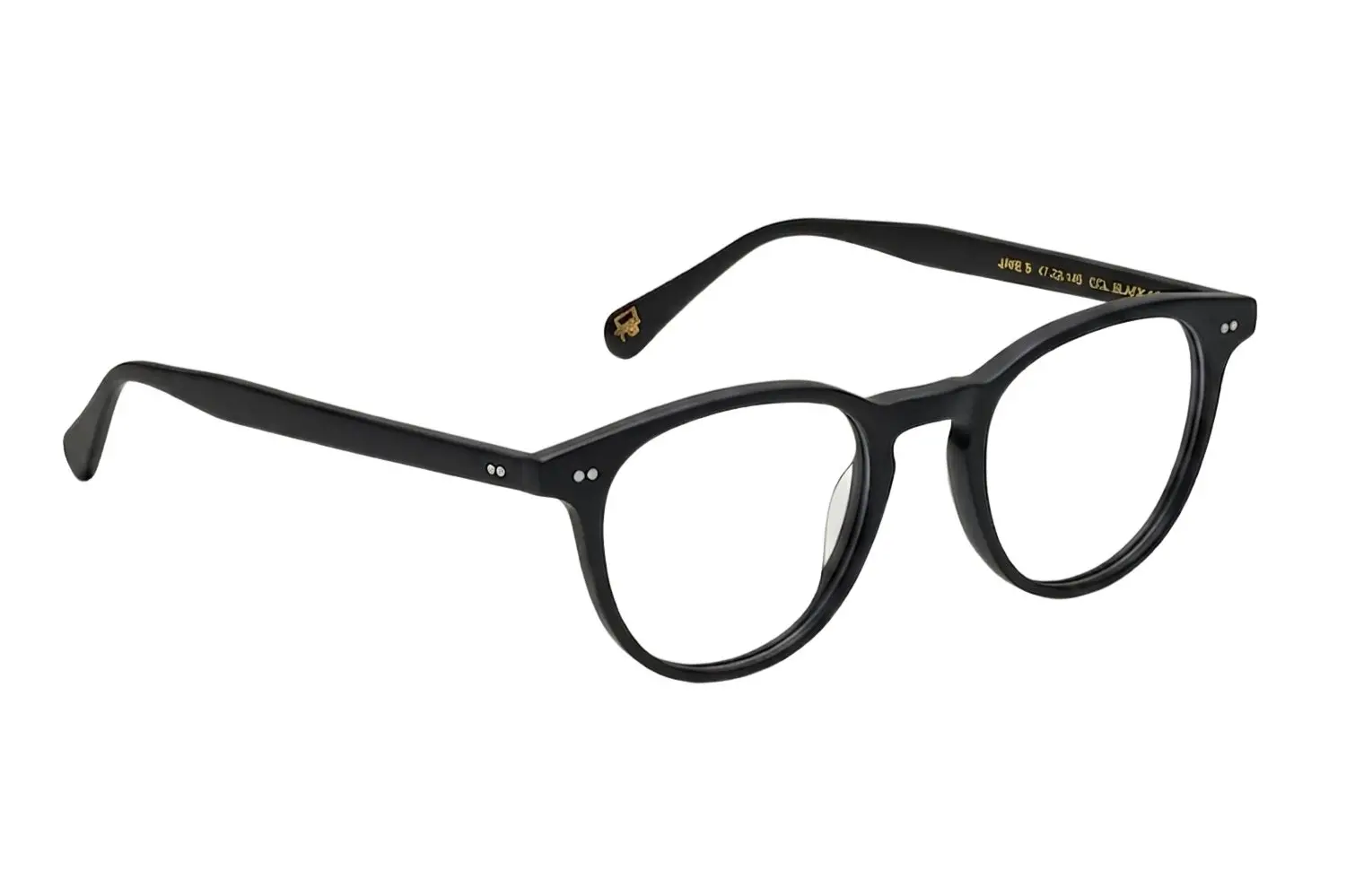 Moscot Jared Matte Black 47 1300-01