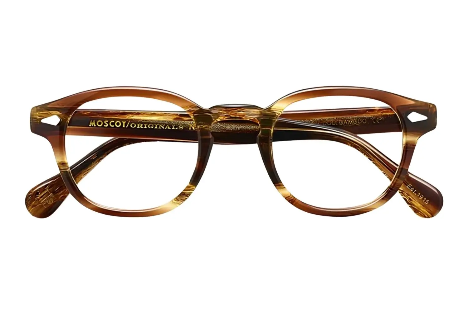 Moscot Lemtosh Bamboo 46 Demo Lenses