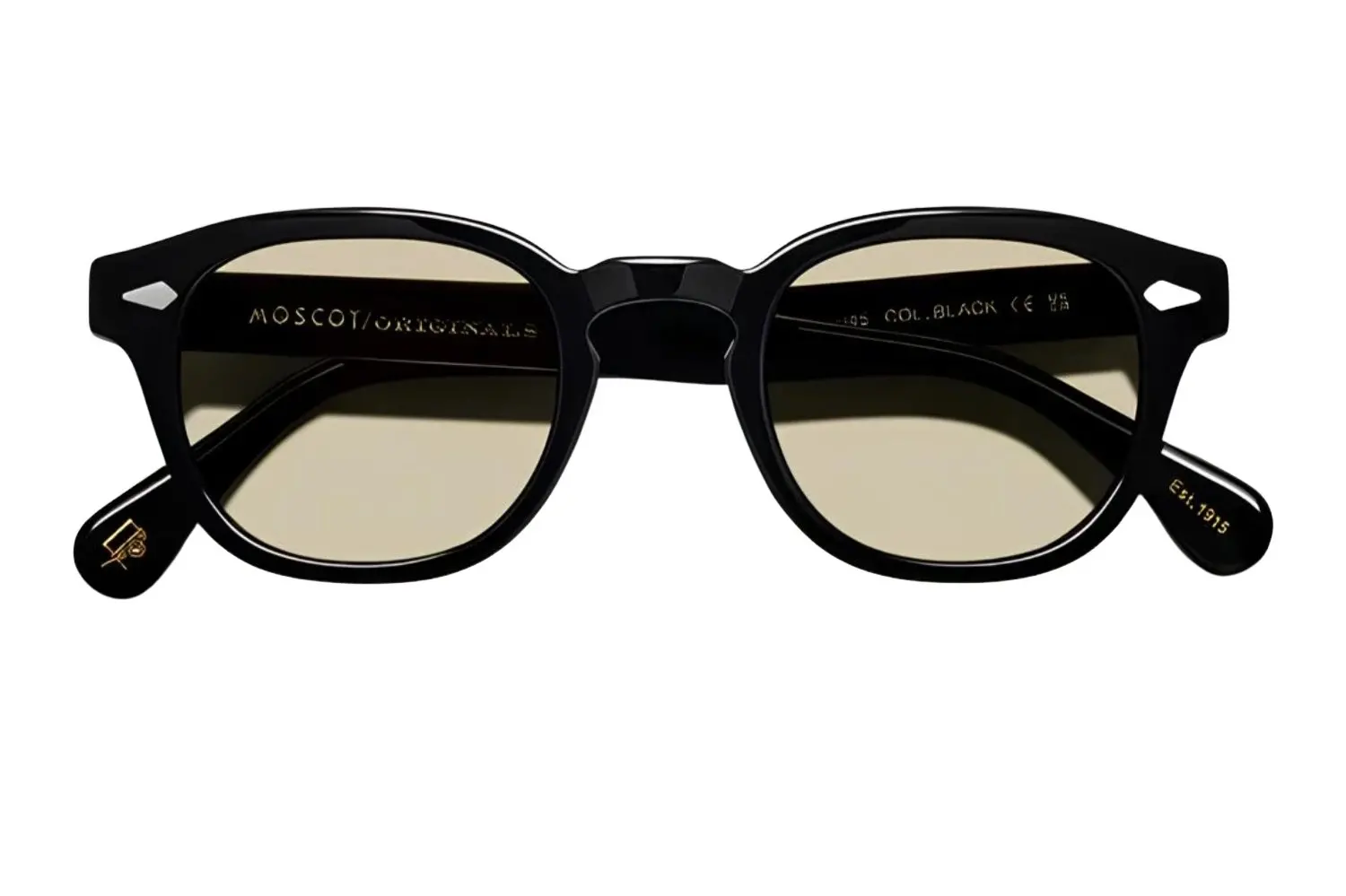 Moscot Lemtosh Base 2 Black 46 Amber