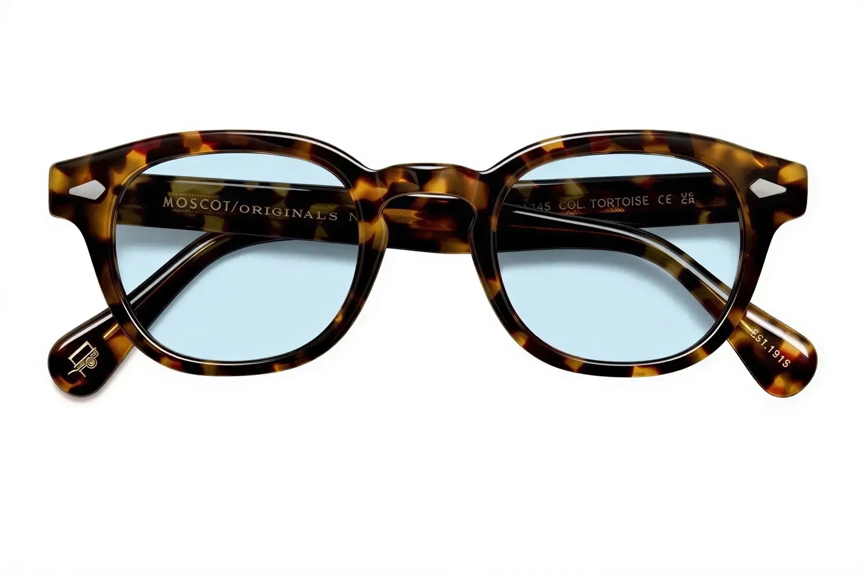Moscot Lemtosh Base 2 Sun 46 Tortoise Bel Air Blue
