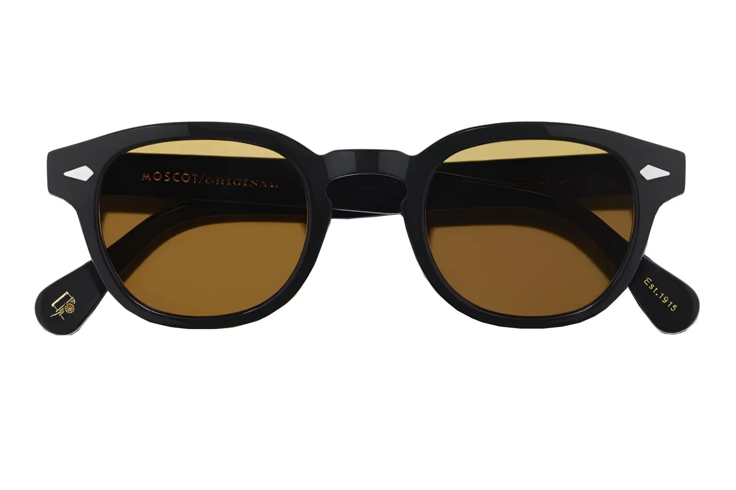 Moscot Lemtosh Base 2 Sun 49 Black Amber