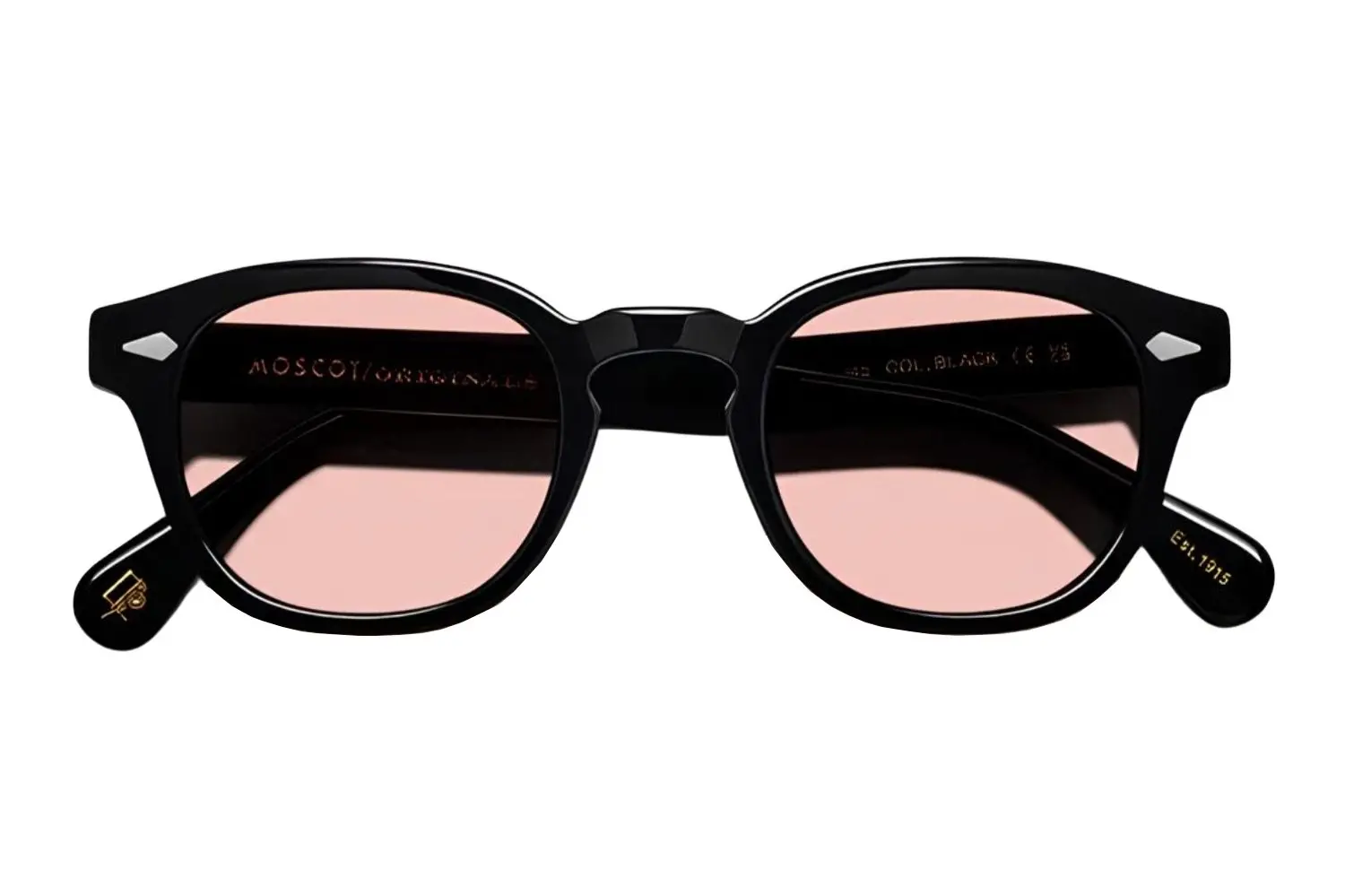 Moscot Lemtosh Base 2 Sun 49 Black Ny Rose