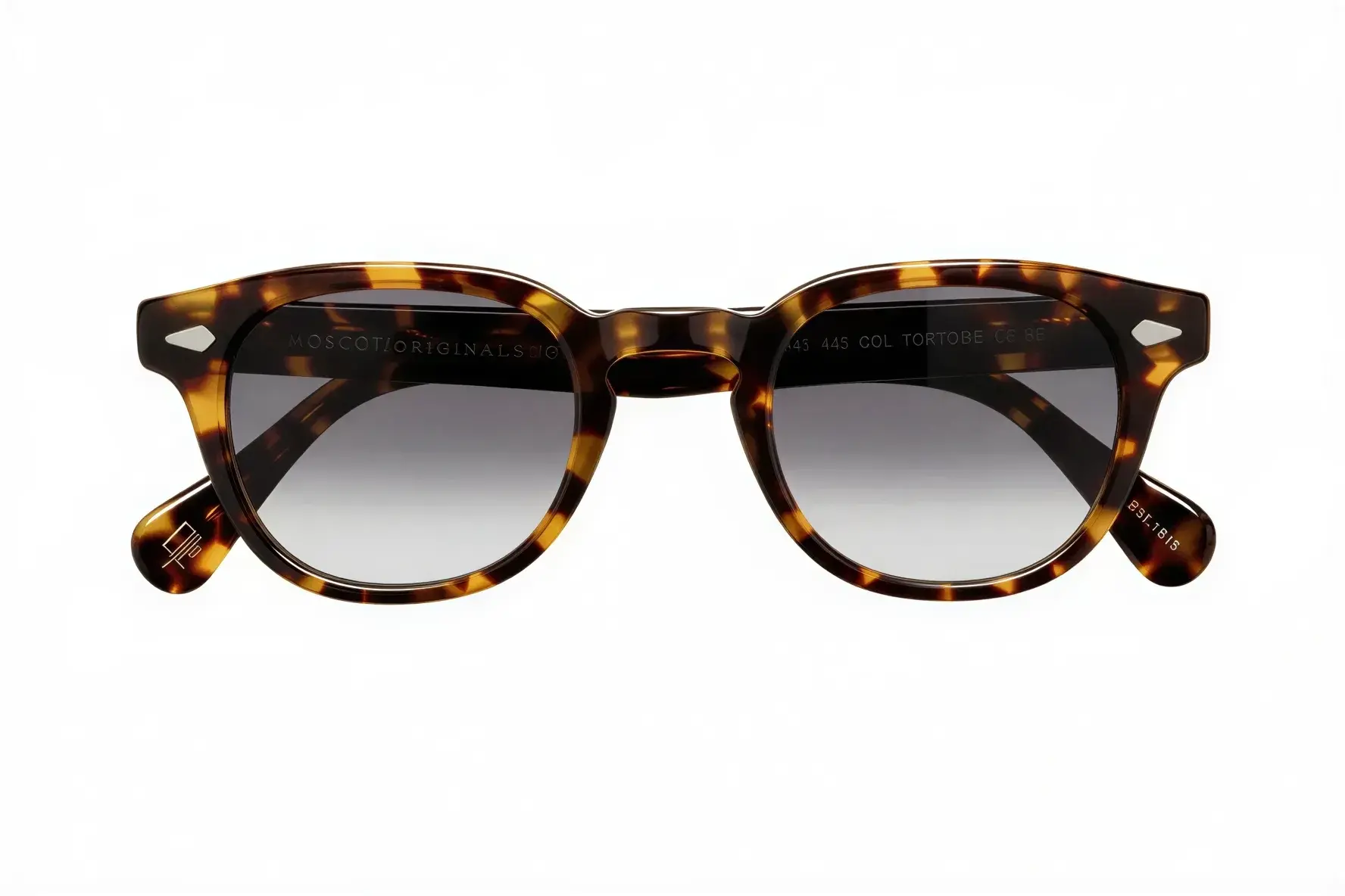 Moscot Lemtosh Base 2 Sun 49 Tort American Grey Fade