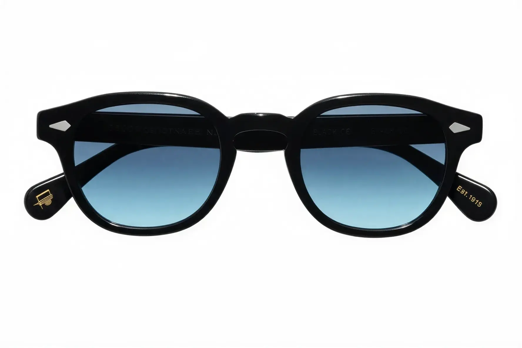 Moscot Lemtosh Base 2 Sun Black 46 Denim Blue