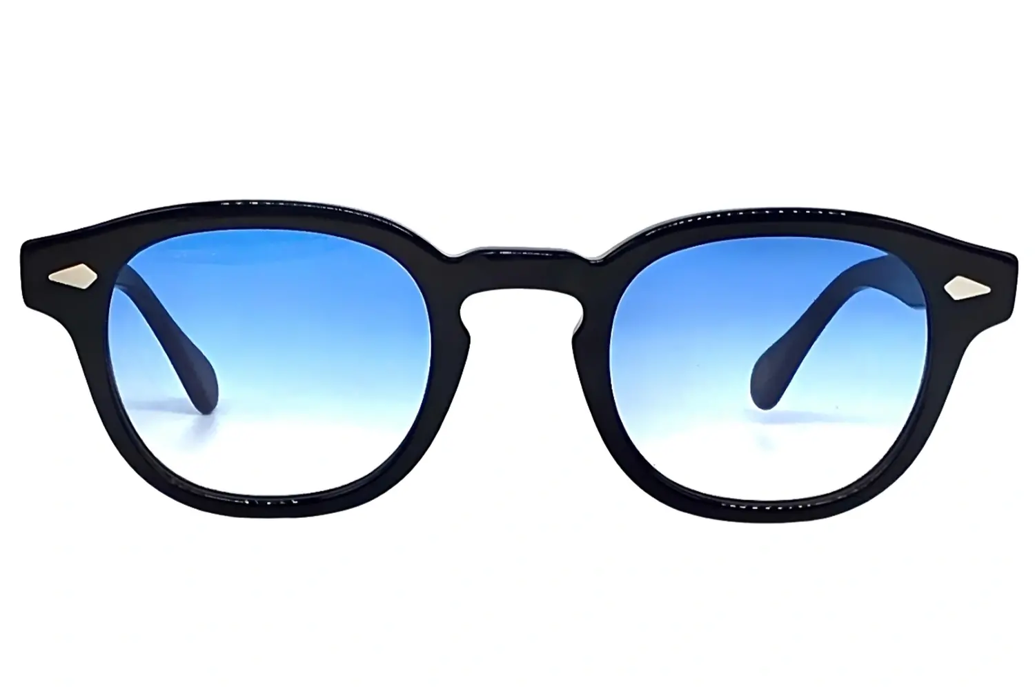 Moscot Lemtosh Base 2 Sun Black 49 Broadway Blue Fade