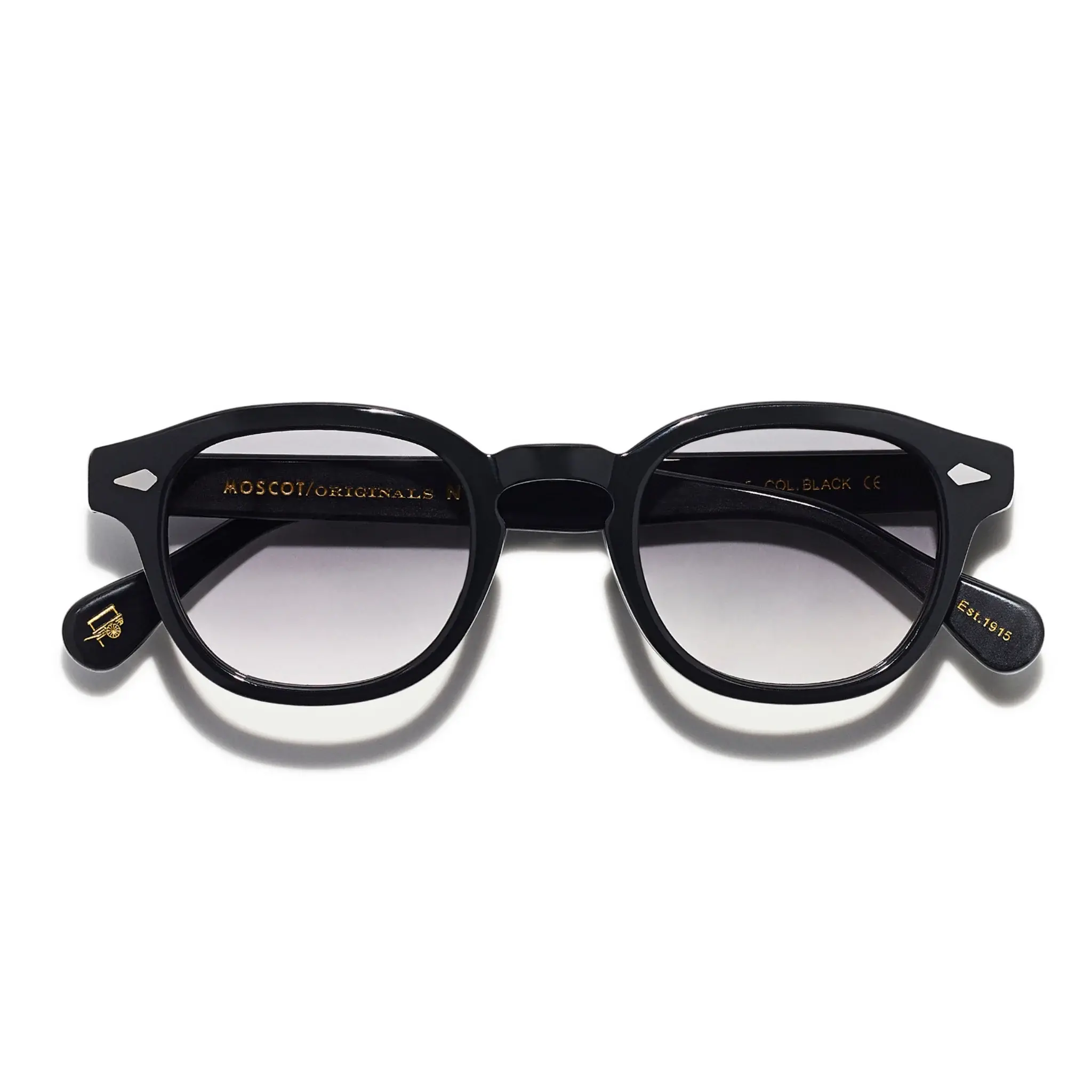 Moscot Lemtosh Base 2 Sun Blk 49 American Grey Fade