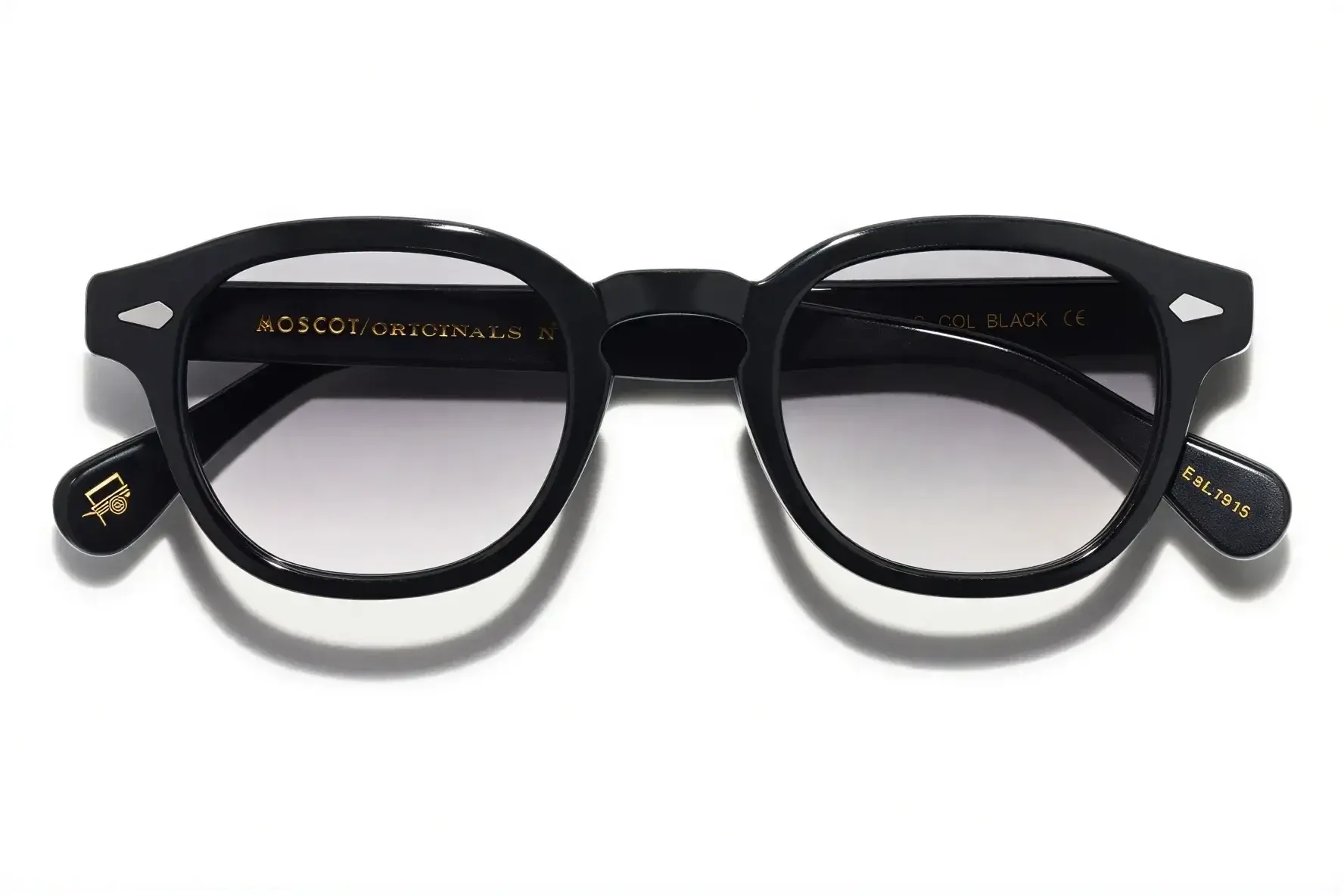Moscot Lemtosh Base 2 Sun Blk 49 American Grey Fade