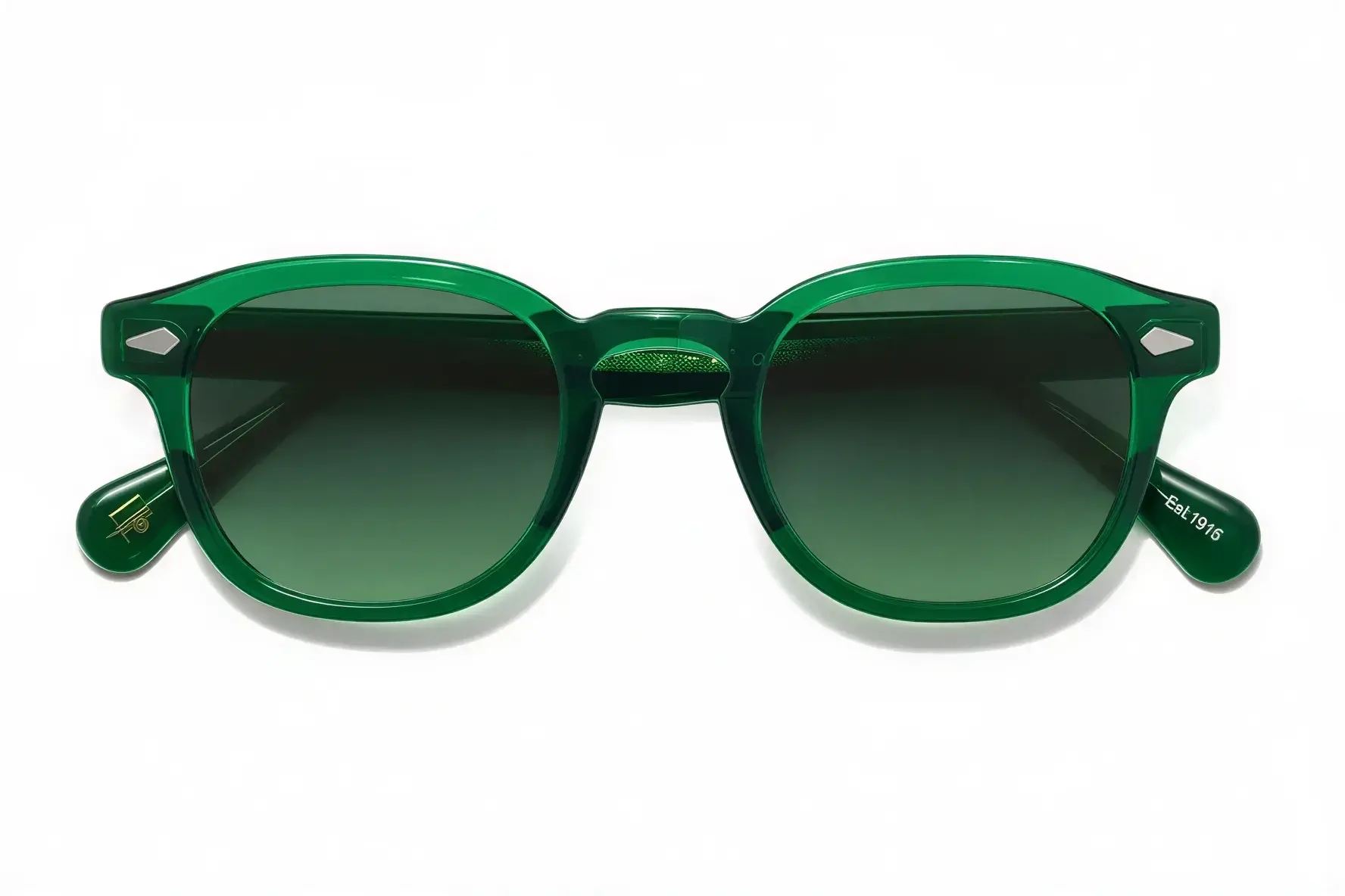 Moscot Lemtosh Base 2 Sun Emerald 46 Forest Wood