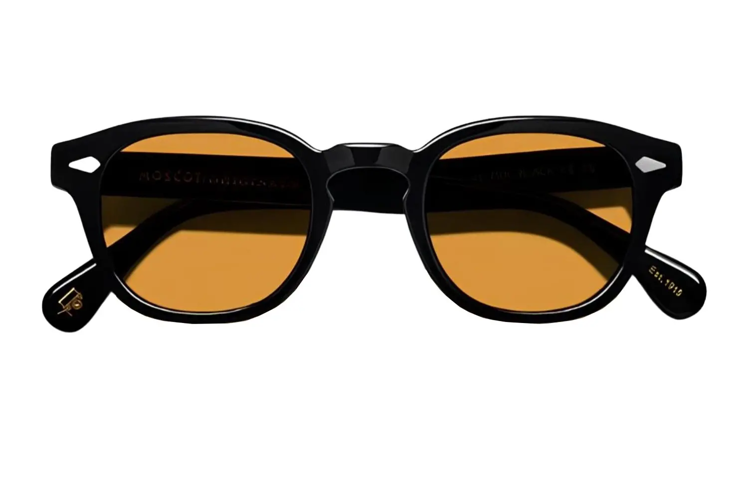 Moscot Lemtosh Base 49 Black Amber