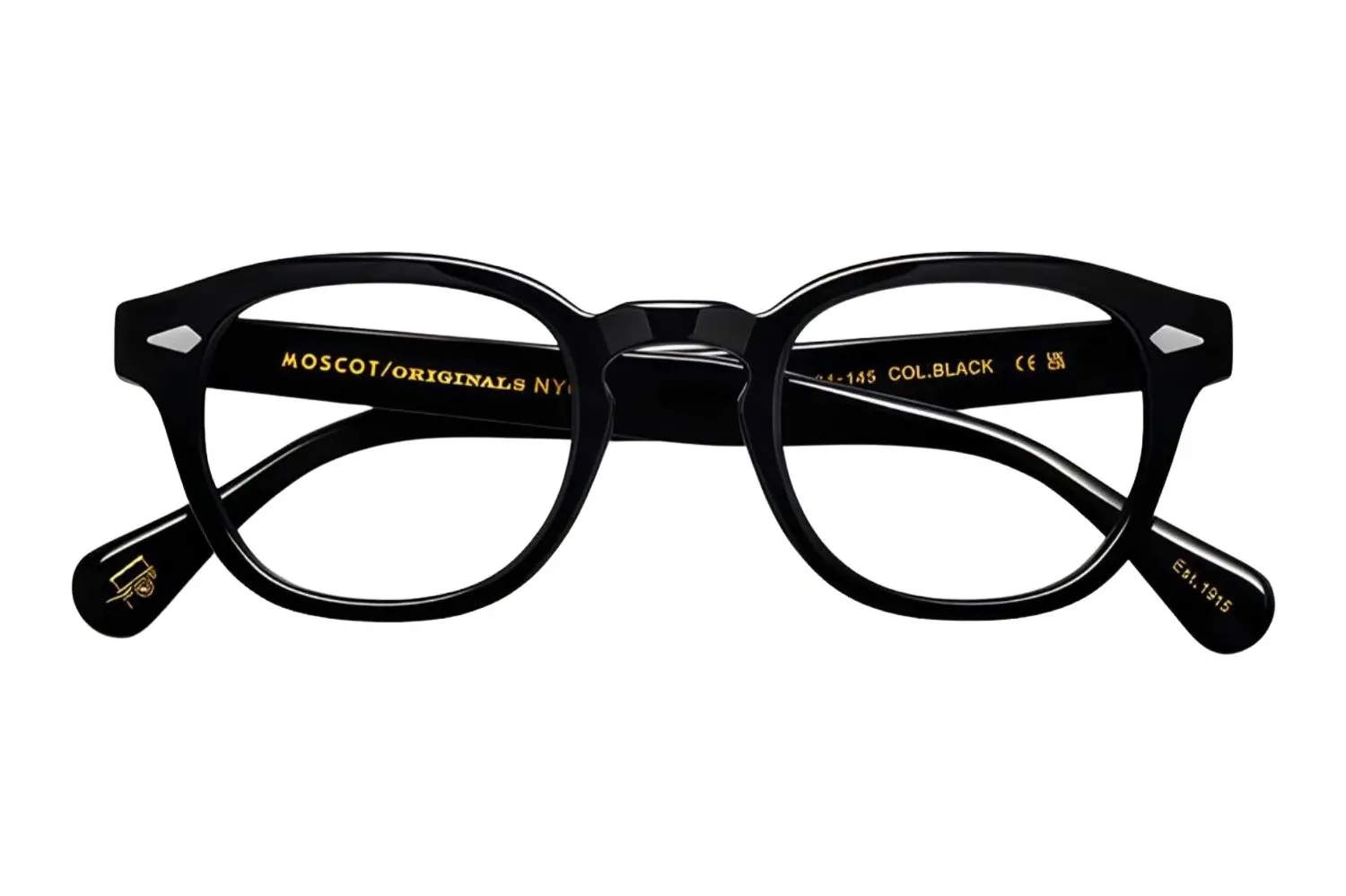 Moscot Lemtosh Black 52 Demo Lenses