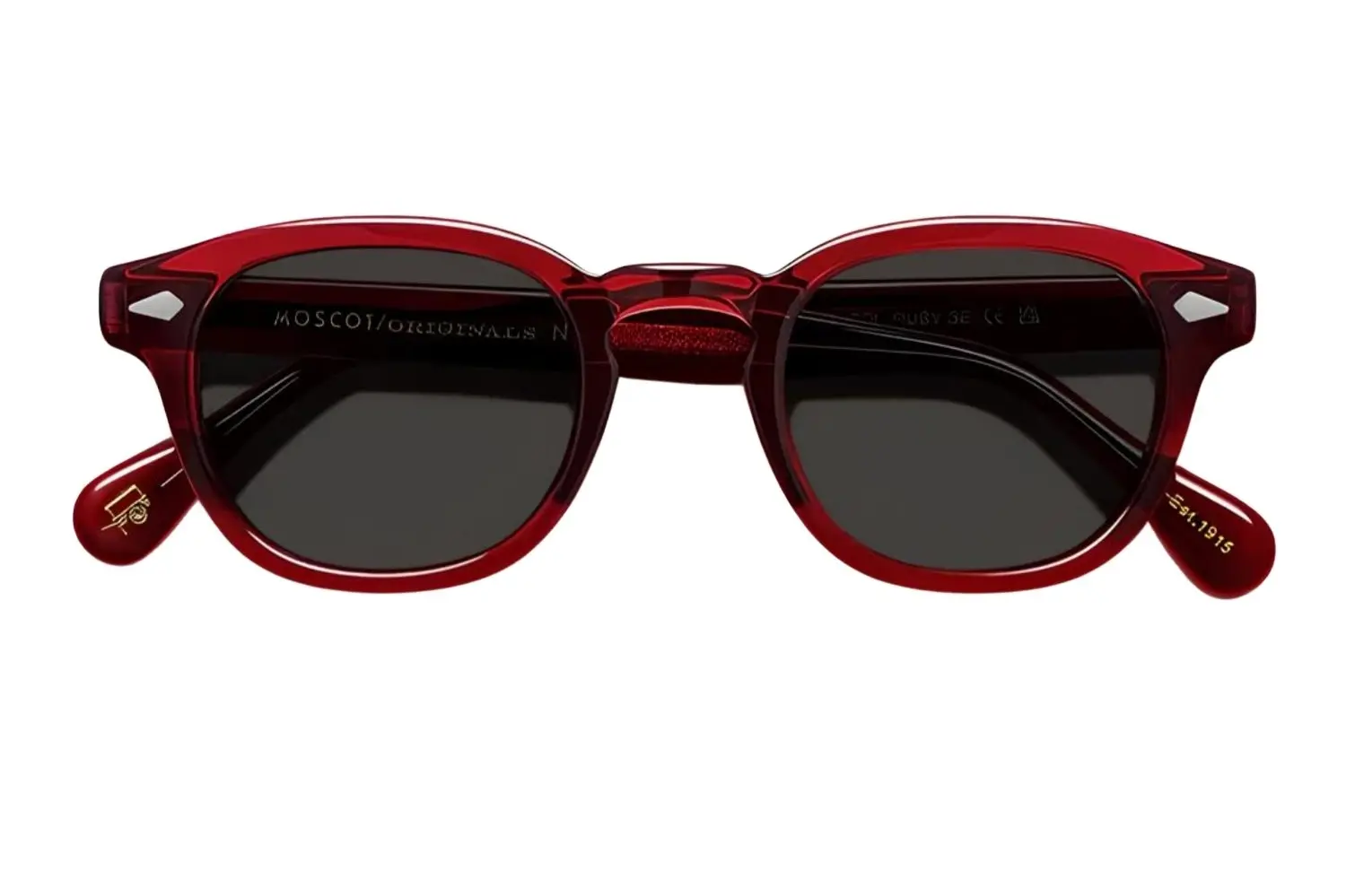 Moscot Lemtosh Sun 46 Ruby Grey