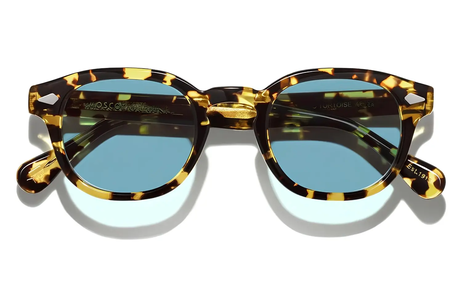Moscot Lemtosh Sun 46 Tokyo Tortoise Blue Glass