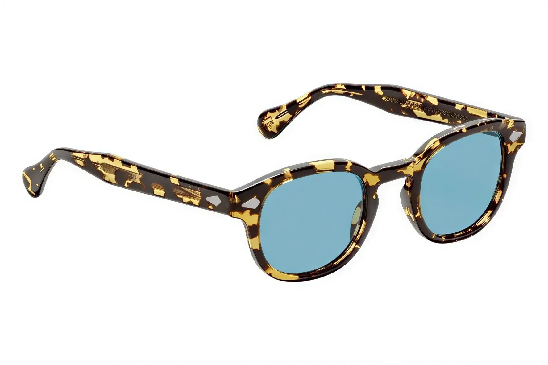Moscot Lemtosh Sun 46 Tokyo Tortoise Blue Glass
