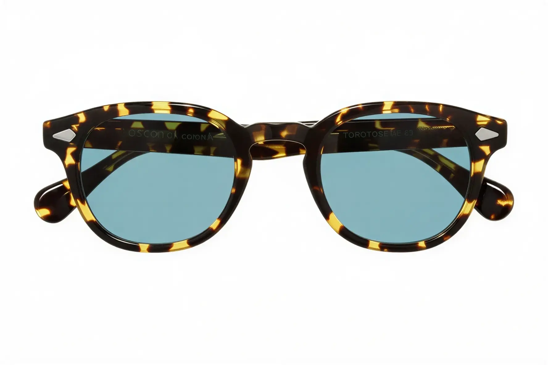 Moscot Lemtosh Sun 46 Tokyo Tortoise Blue Glass