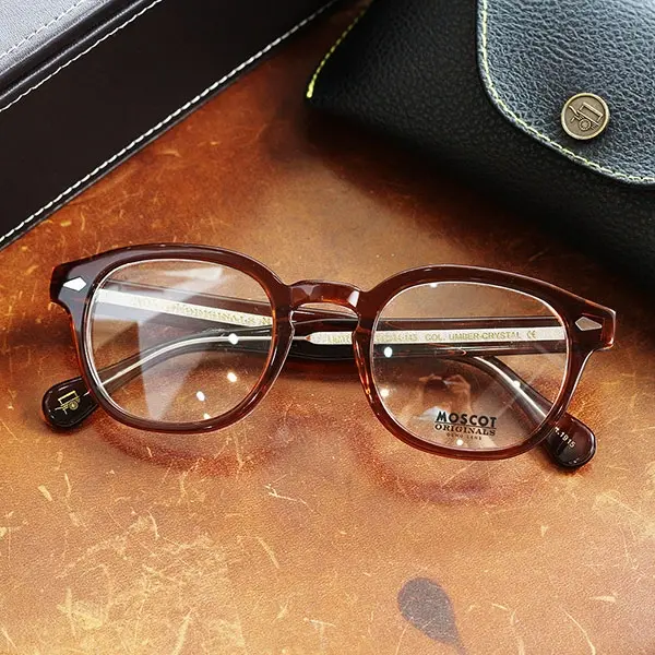 Moscot Lemtosh Umber Crystal 49