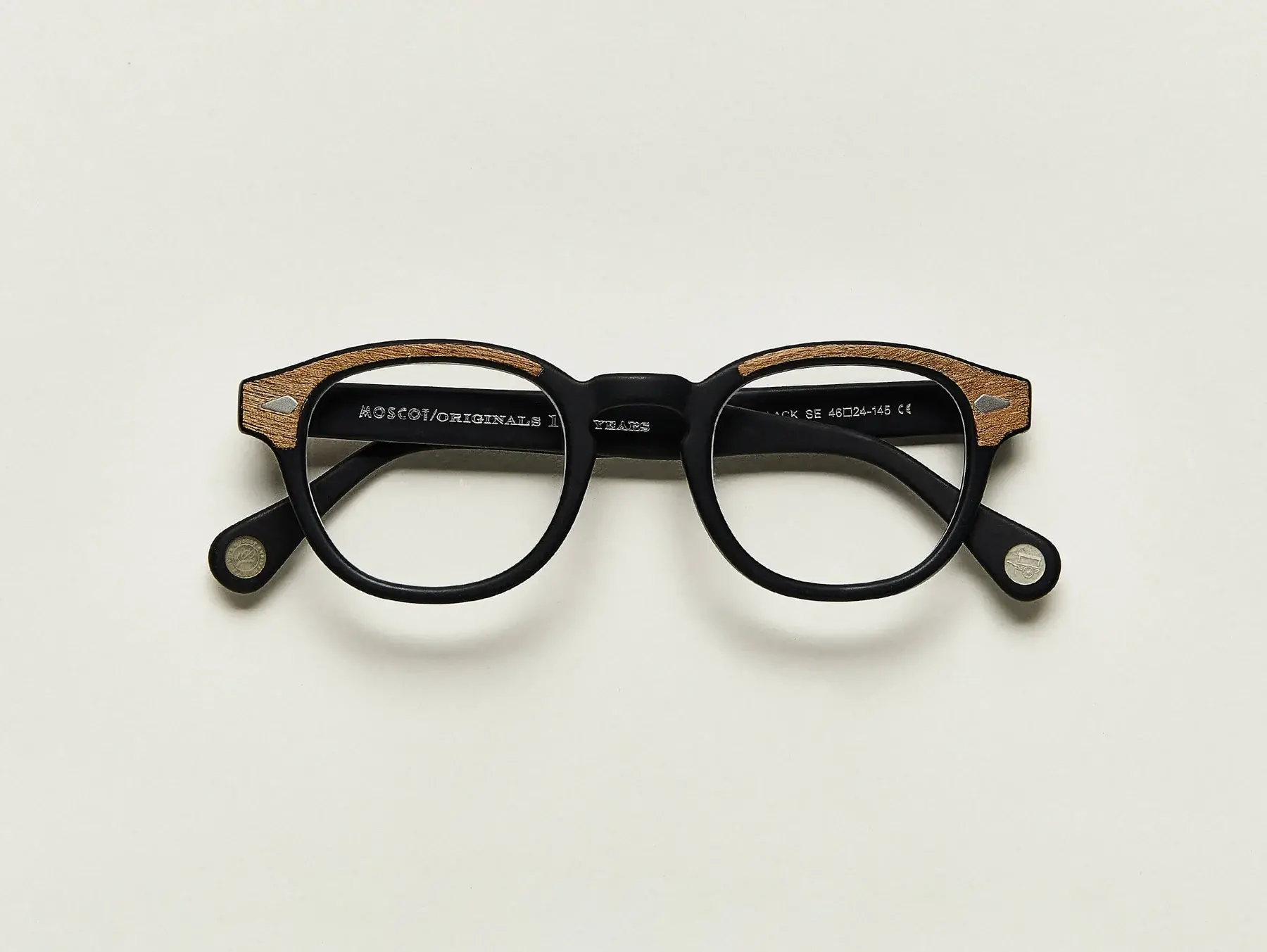 Moscot Lemtosh Wood Matte Black-Wood 46