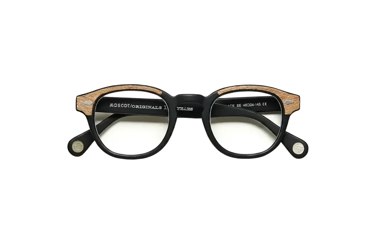 Moscot Lemtosh Wood Matte Black-Wood 46