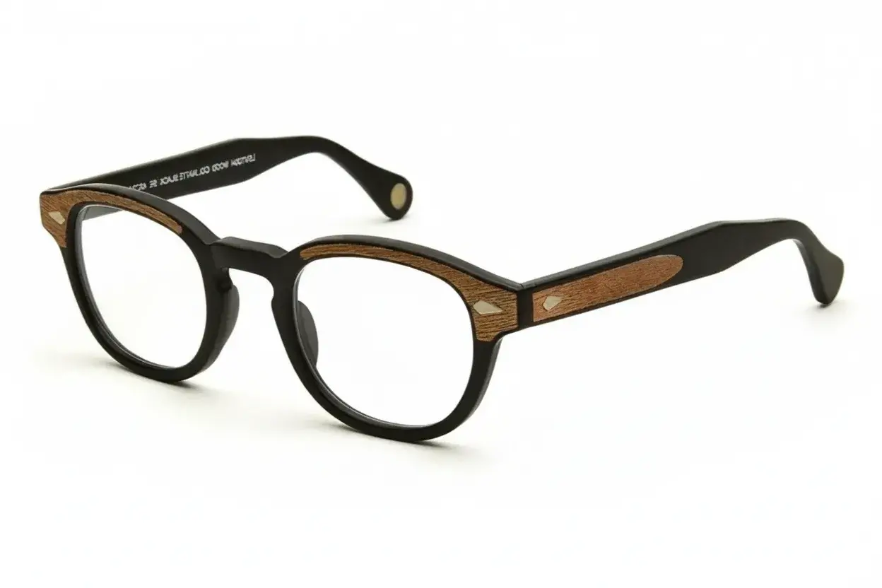 Moscot Lemtosh Wood Matte Black-Wood 46