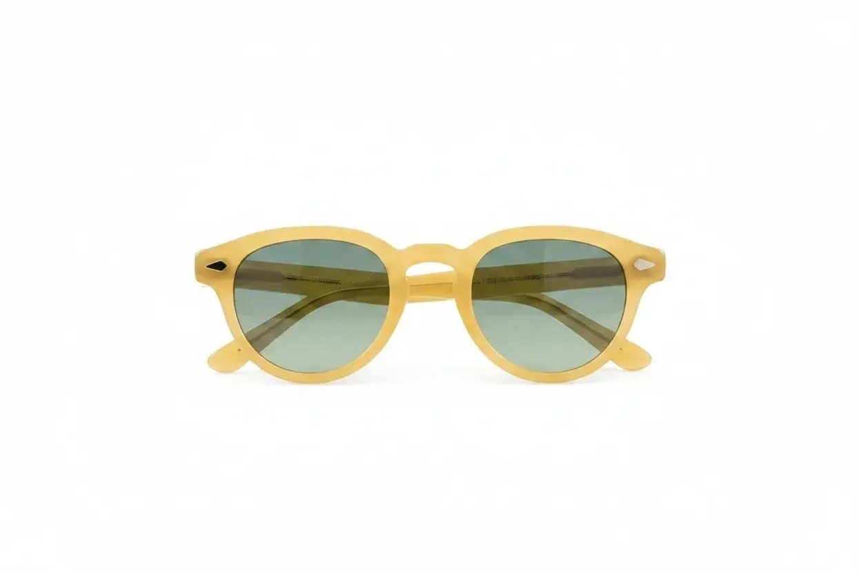 Moscot Maydela Sun 46 Olive Brown Chestnut Fade