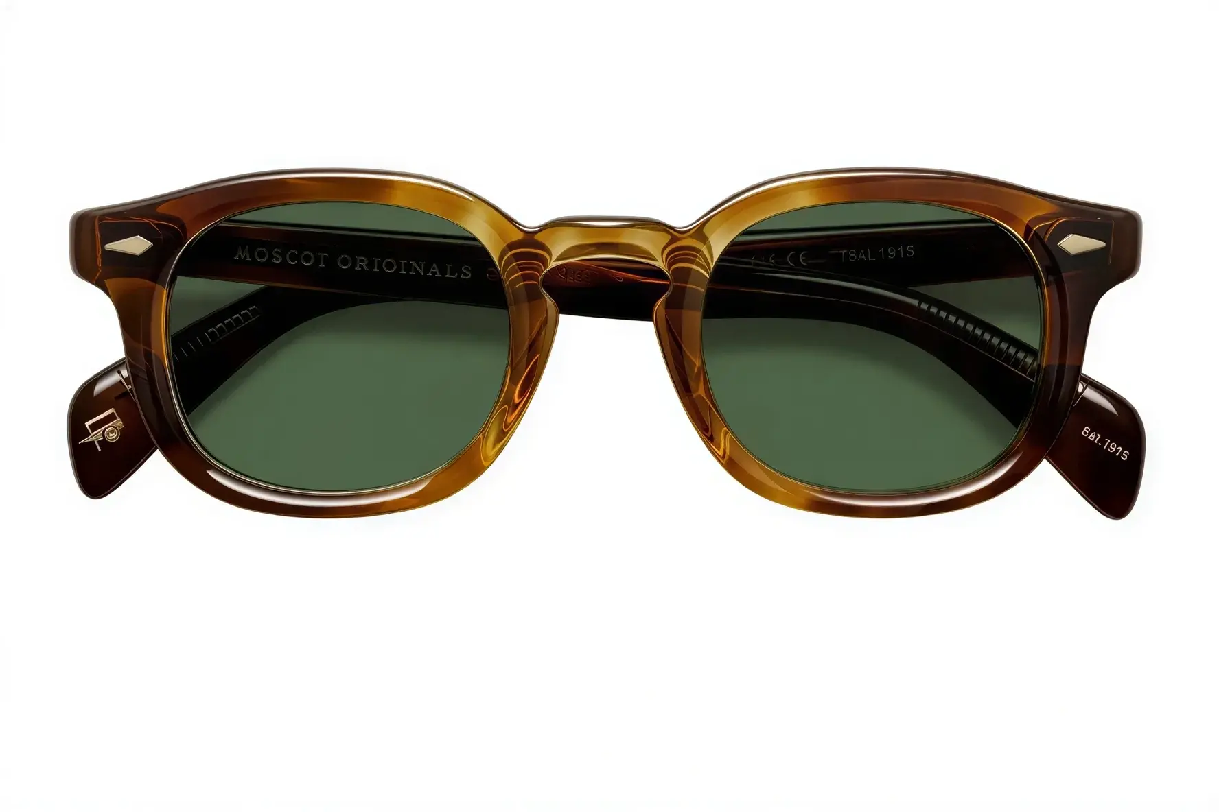 Moscot Mekler Sun 49 Tobacco Forest Wood