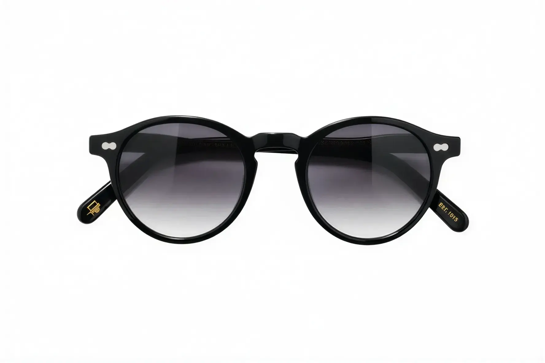 Moscot Miltzen Base 2 Sun Black 46 American Grey Fade