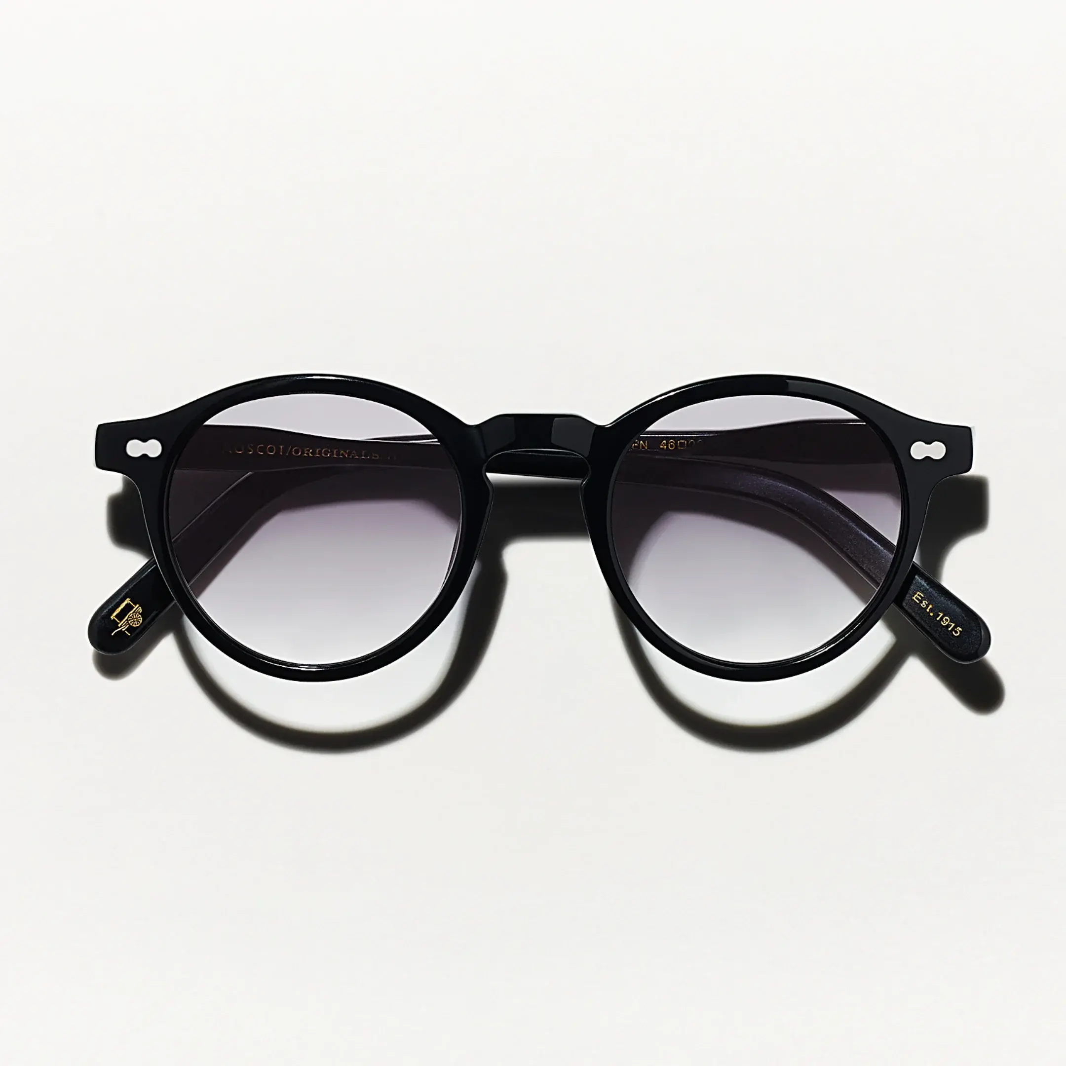 Moscot Miltzen Base 2 Sun Black 46 American Grey Fade