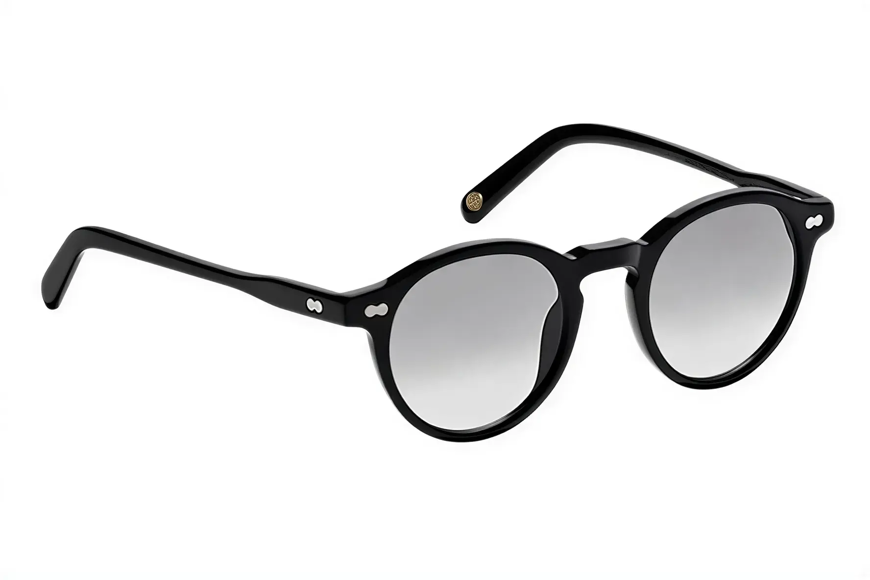 Moscot Miltzen Base 2 Sun Black 49 American Grey Fade