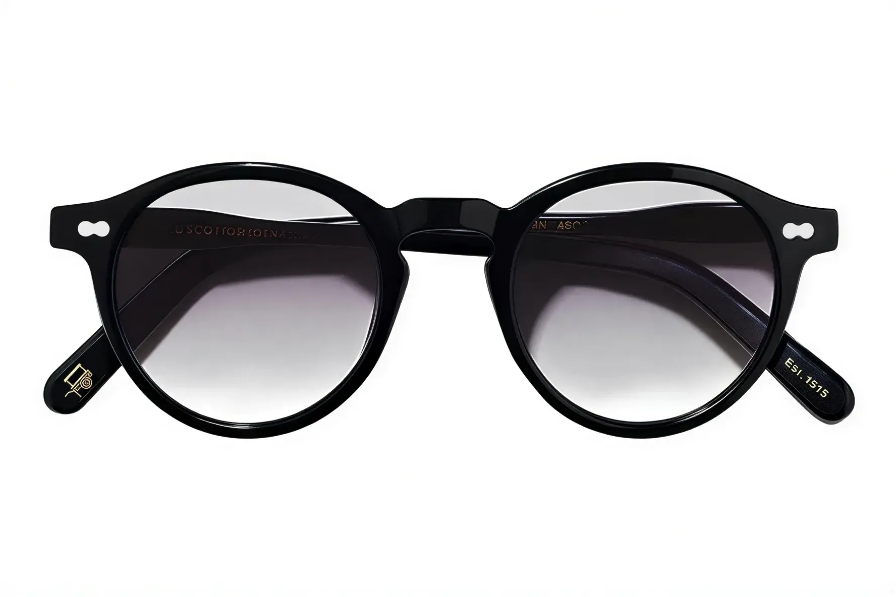 Moscot Miltzen Base 2 Sun Black 49 American Grey Fade