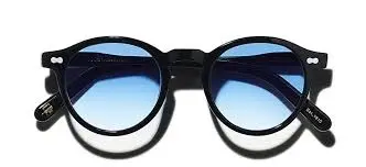 Moscot Miltzen Base 2 Sun Black Celebrity Blue 49