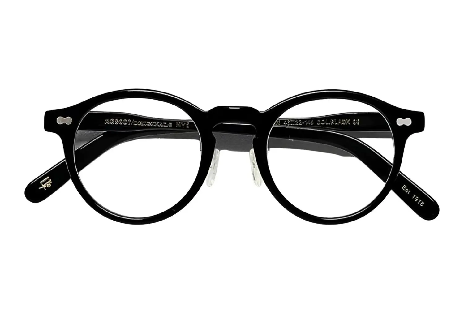 Moscot Miltzen Black 49 0200-01 MIL020049AC01