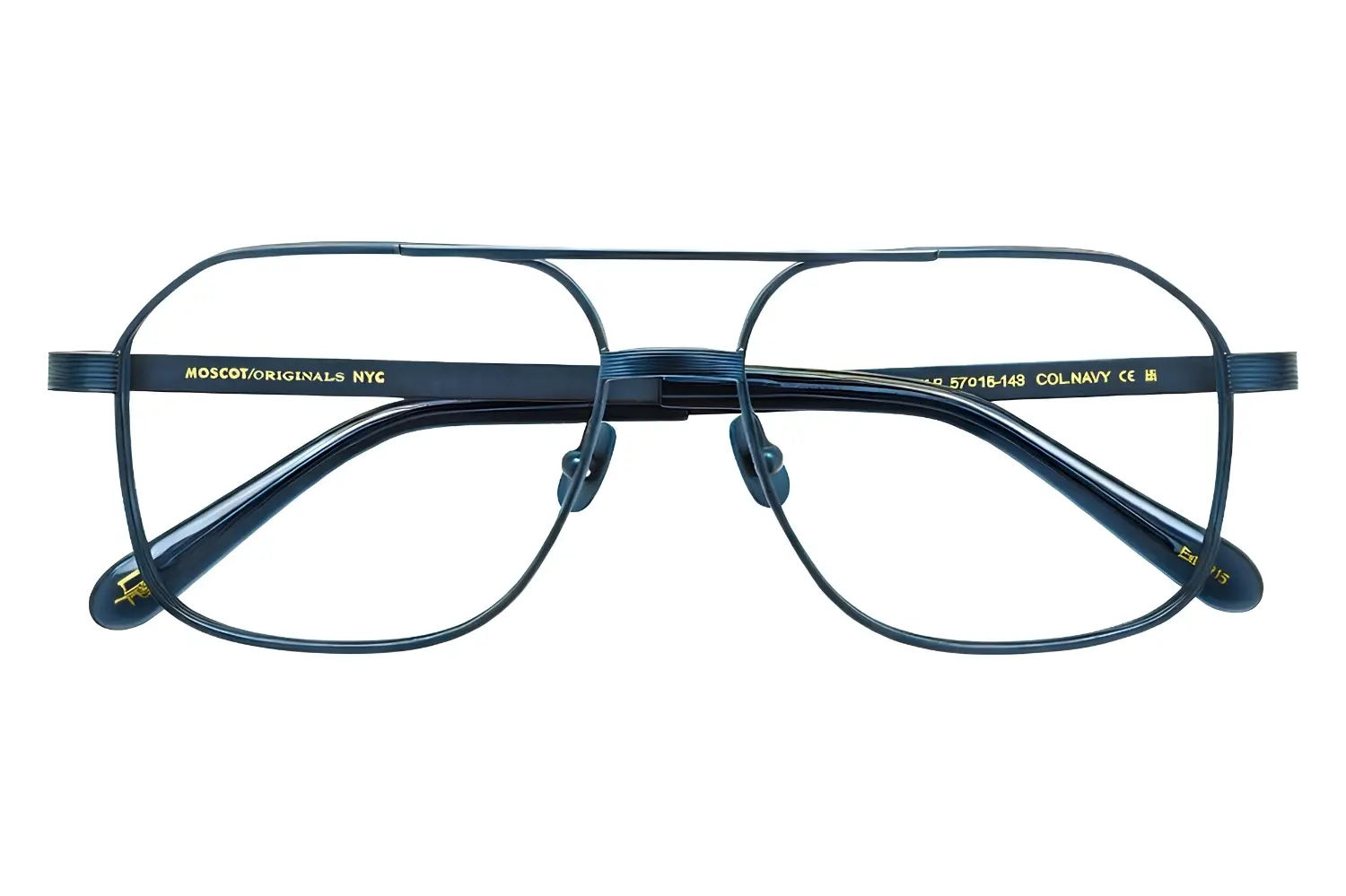 Moscot Mingle Sun 57 Navy Blue Denim Lens
