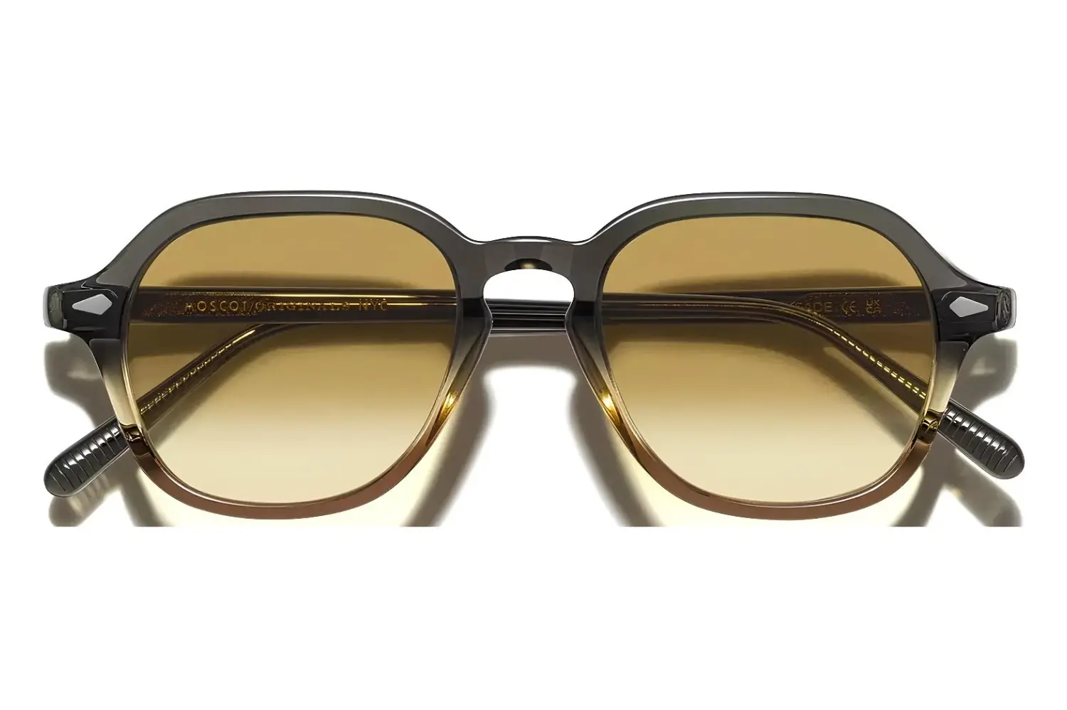 Moscot Yenem Sun Grey Brown Fade 50 Chest Fade